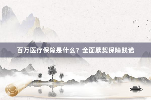 百万医疗保障是什么？全面默契保障践诺